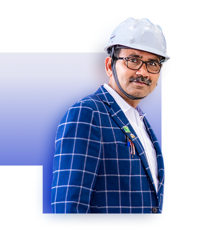 Founder's image + Logo